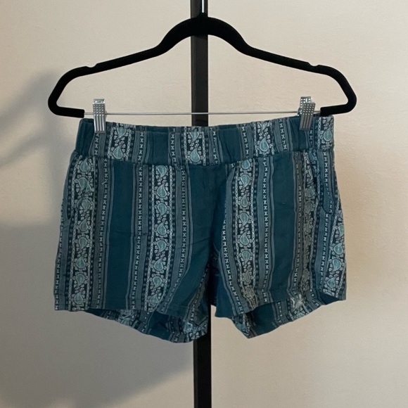 Prana Printed Pull On Shorts Size Large - Picture 1 of 4